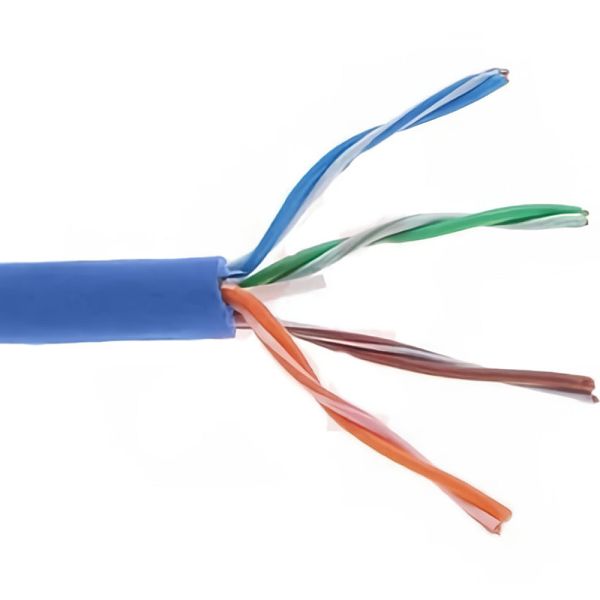 Cable de Red UTP Norphel CAT5e 100% Cobre Interior - Azul 305 metros