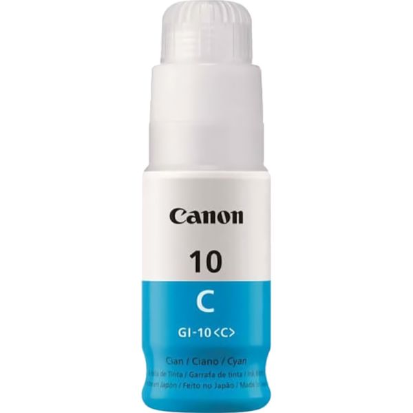 Botella de Tinta Canon GI-10 - Cian 70mL