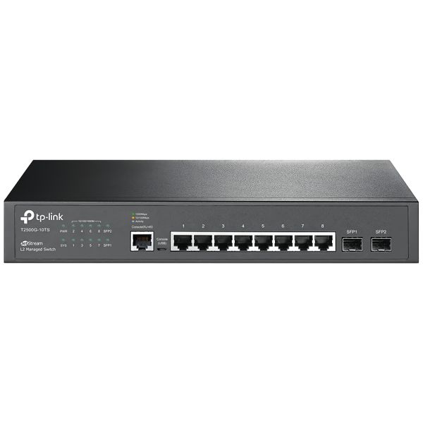 Switch Gestionable TP-Link T2500G-10TS (TL-SG3210) de 8 Puertos