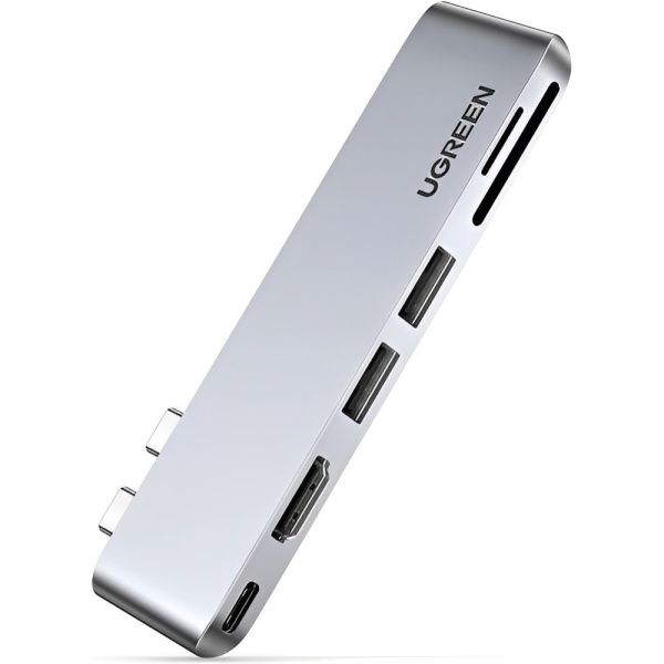 Adaptador Multifunción UGreen USB-C 5 en 1 80856 - Silver