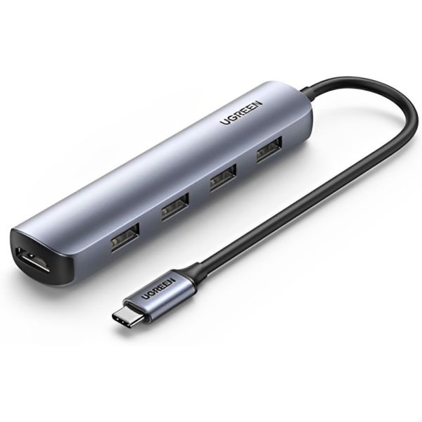 Adaptador Multifunción UGreen USB-C 4 en 1 20197 - Silver