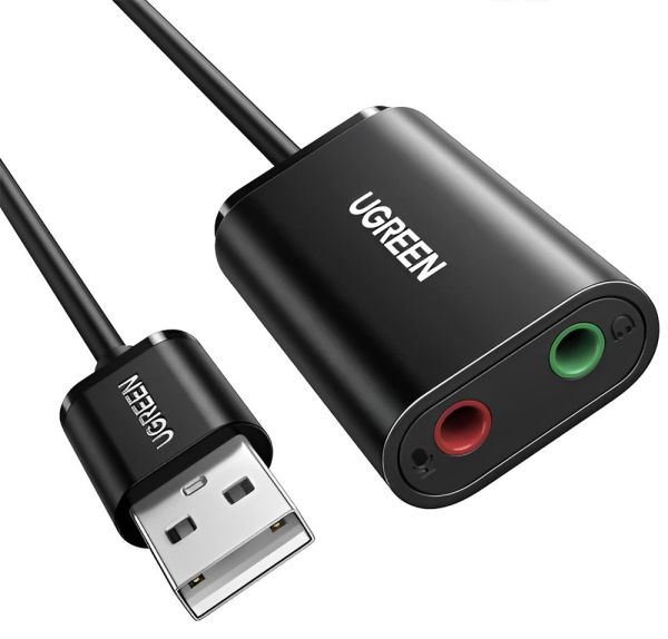 Adaptador Ugreen de Audio externo USB a 3.5 mm 30724