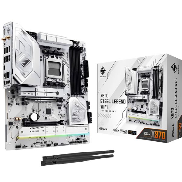 Placa Madre ASRock X870 Steel Legend Wifi AM5 DDR5