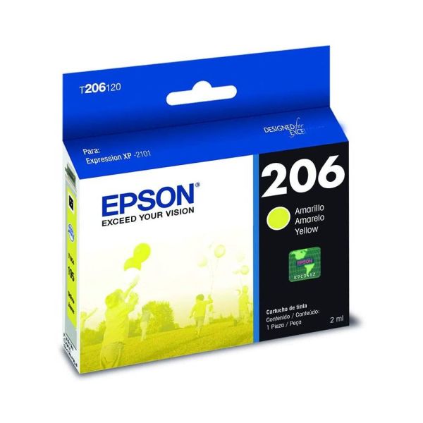 Cartucho de Tinta Epson T206 - Amarillo