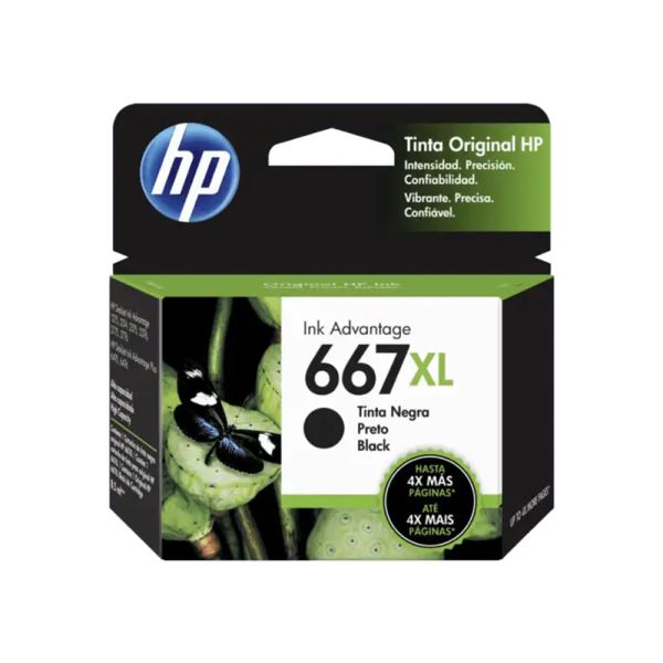Cartucho de Tinta HP (667XL) 3YM81AL - Negro
