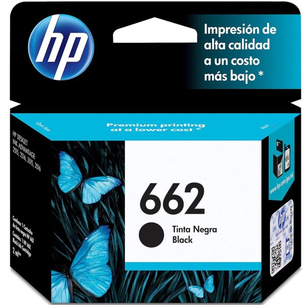 Cartucho de Tinta HP 662 CZ103AL - Negro