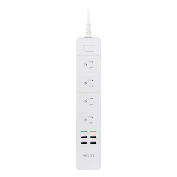 Filtro de Linea de 4 Tomas + 4 USB Iot Nexxt NHP-E610