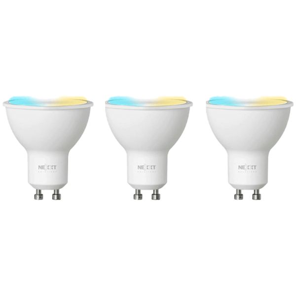 Foco LED Inteligente Nexxt GU10 MR16 NHB-W320 4 W 220v - Blanco 3 piezas