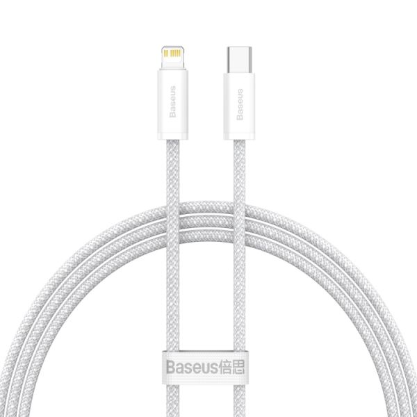 Cable USB-C a Lightning Baseus CALD000002 Dynamic 20 W - Blanco 1 metro