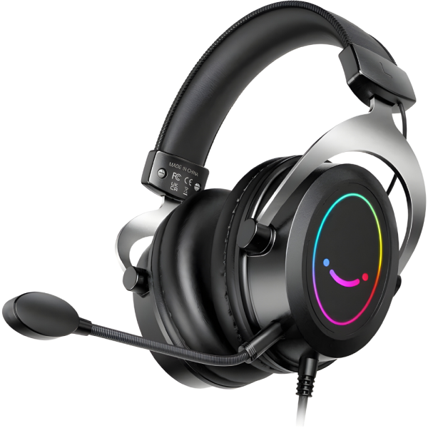 Auricular Gamer Fifine AmpliGame H3 RGB - Negro