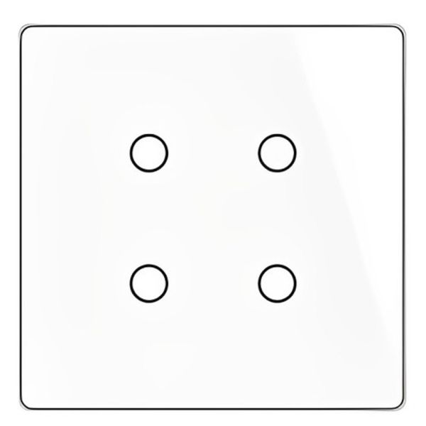 Interruptor de Luz Inteligente Moes WRS-BR4 4 Botones - Blanco