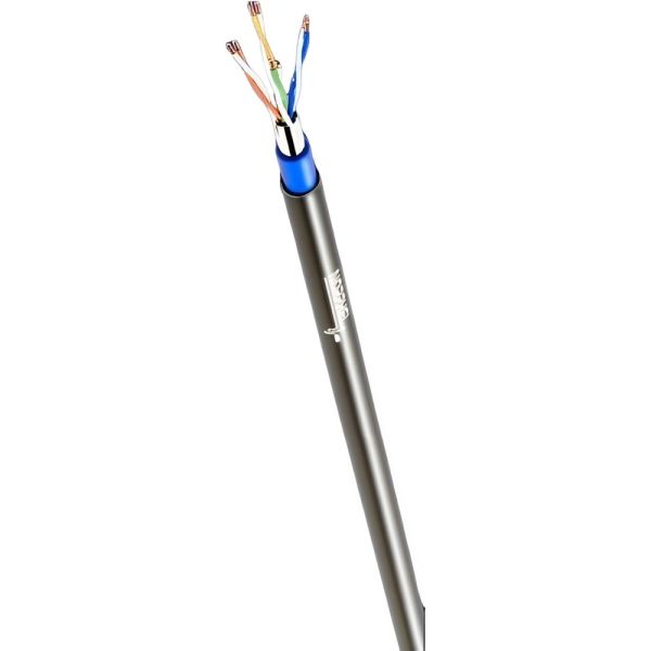 Cable de Red UTP Norphel CAT5E 4 x 24 AWG 100% Cobre Capa Doble Cubierta Exterior - Negro 305 metros