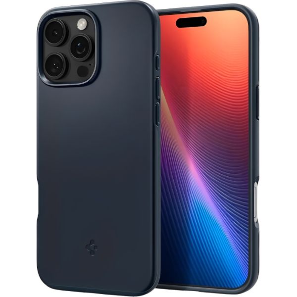 Estuche Protector Spigen Thin Fit Magfit para iPhone 16 Pro Max - Metal Slate (ACS08812)
