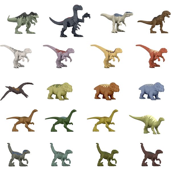 Dinosaurio de Juguete Mattel Jurassic World Mini Multipack (GYY79) - 20 piezas