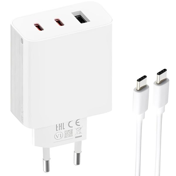 Cargador de Pared Xiaomi A07ZMEU USB-A + USB-C 67 W BHR7493EU - Blanco