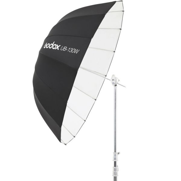Sombrilla de Estudio Fotográfico Godox UB-130W - Negro/Blanco 130cm
