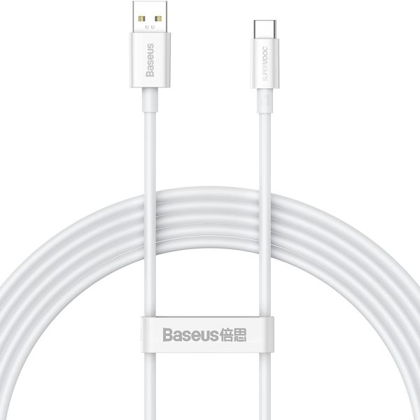 Cable USB-A a USB-C Baseus Superior Supervooc 65 W - Blanco 2 metros (CAYS001002)