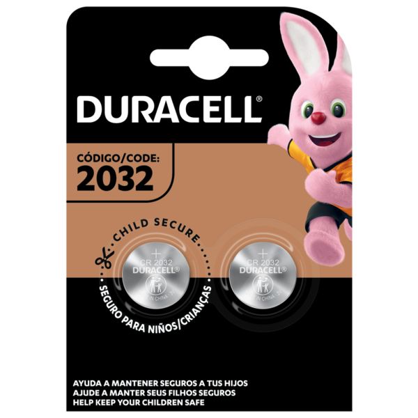 Pila Botón Duracell CR2032 - 2 unidades