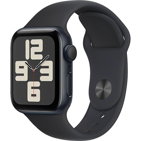 Apple Watch SE 2ª generación (2024) caja de aluminio en Midnight correa deportiva en color Midnight