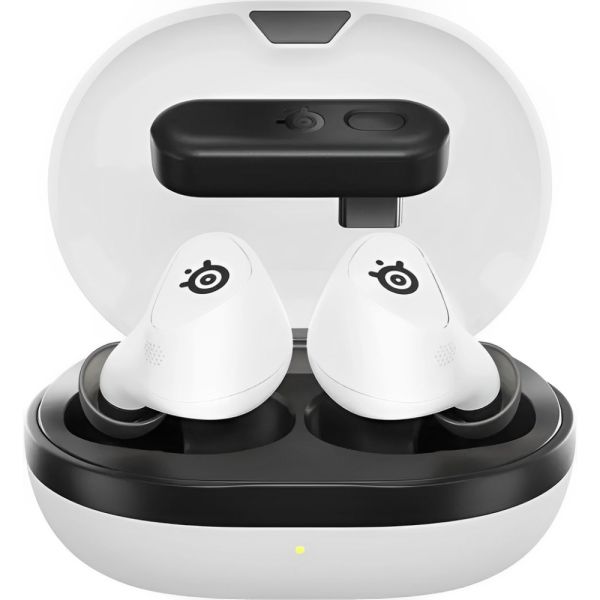 Auricular Gamer SteelSeries 61708 Arctis Gamebuds Noise Cancelling Bluetooth - Blanco/Negro
