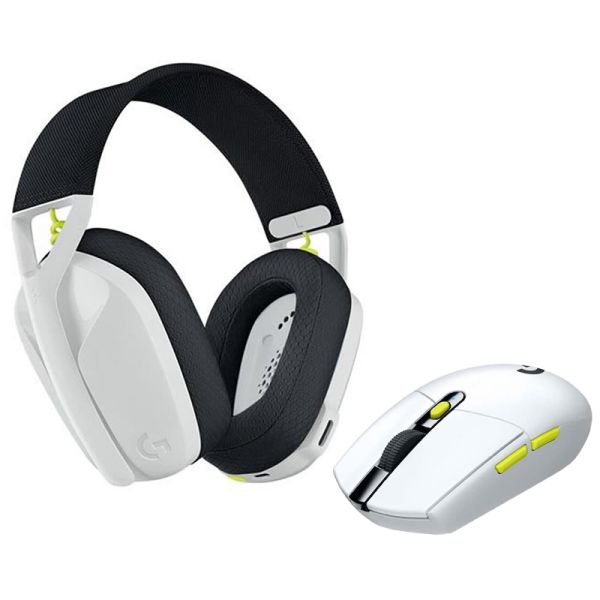 Kit Gamer Logitech Mouse G305 + Auricular G435 Gaming - Blanco/Negro (981-001161)