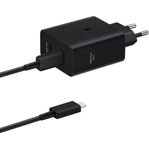 Cargador de Pared Samsung Duo EP-T5020XBEGWW 2USB-C 50W - Negro