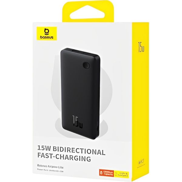 Cargador Portátil Baseus Airpow Lite 15 W 10000 mAh - Negro (P10067500123-00)
