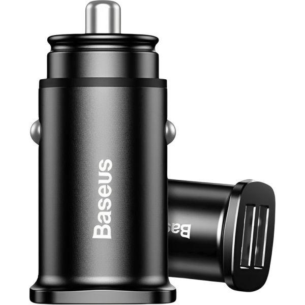 Cargador para Vehículo Baseus 30 W - Negro (C00035801113-00)