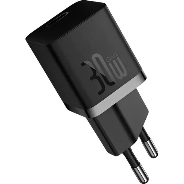 Cargador de Pared Baseus P10110902113-00 GAN5 Mini USB-C + Cable 30W - Negro
