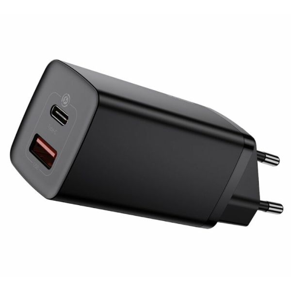 Cargador de Pared Baseus CCGAN2L-B01 GAN2 65 W - Black