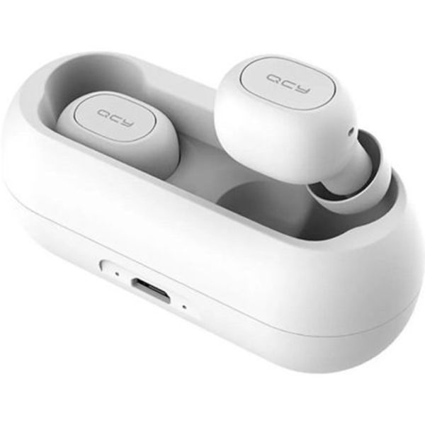 Auricular QCY T1C TWS Bluetooth - Blanco