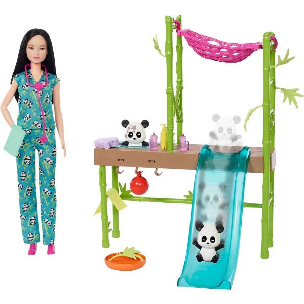 Muñeca Mattel Barbie Carreras Cuidadora de Pandas (HKT77)