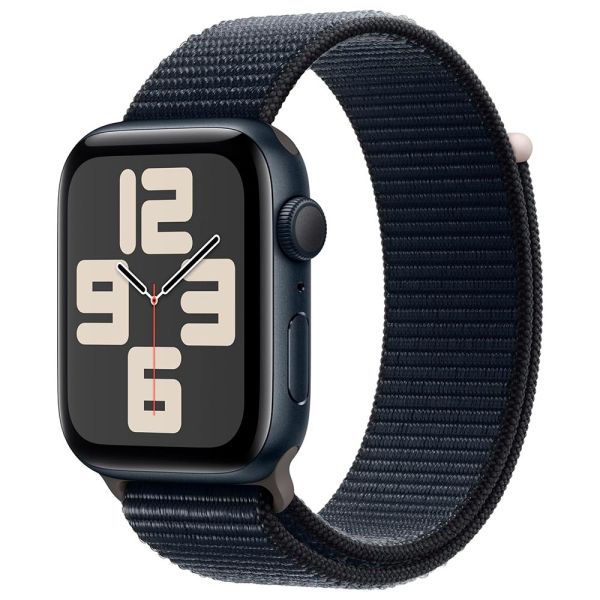 Apple Watch SE 2ª generación (2023) caja de aluminio en medianoche correa loop deportiva en color medianoche 44 mm MREA3LL/A