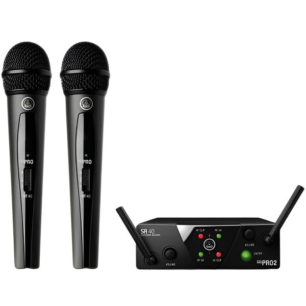 Sistema de Micrófono Inalámbrico AKG WMS40 Mini 2 UHF - Negro