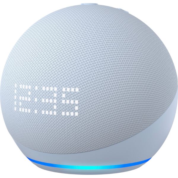 Amazon Echo Dot 5° Gen con Reloj - Azul