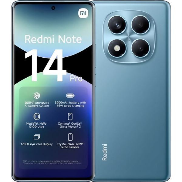 Xiaomi Redmi Note 14 Pro Dual 512 GB - Ocean Blue