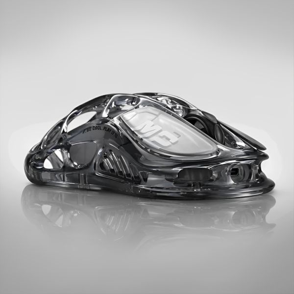 Mouse Gamer GravaStar Mercury M2 RGB Inalámbrico - Transparent Black