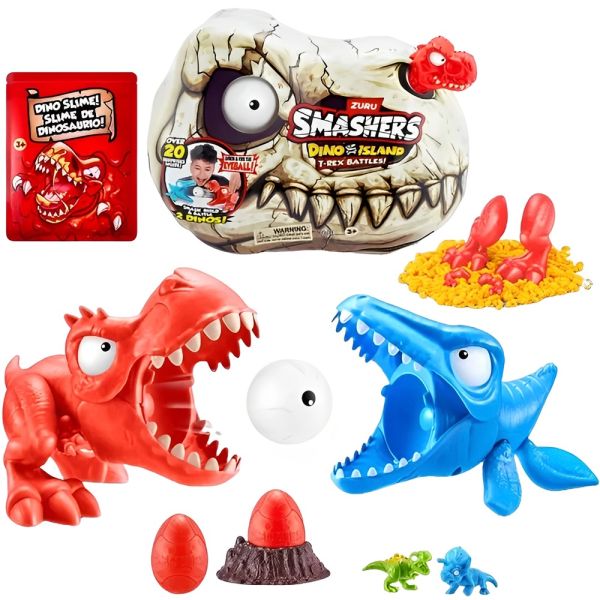 Kit Dinosaurio Zuru 74114 Smashers Dino Island T-Rex Battles