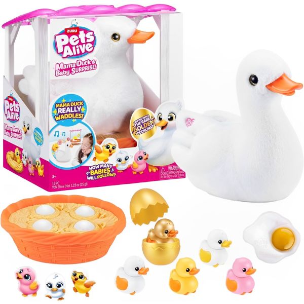 Pato Zuru Pets Alive Mama Duck Surprise 9548 - 12 piezas
