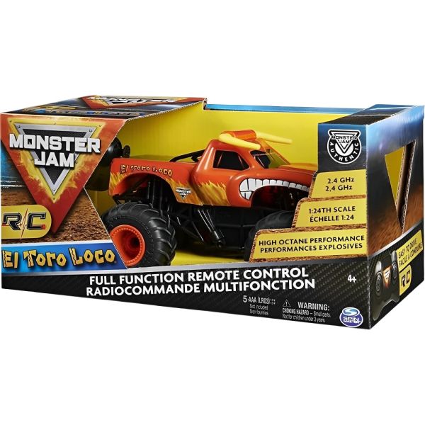 Monster Truck Monster Jam 1:24 SPI6060517 El Toro Loco RC