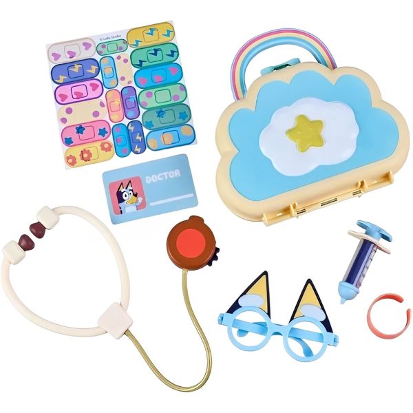Set Maleta Moose Toys Bluey Cloud Bag Doctor's