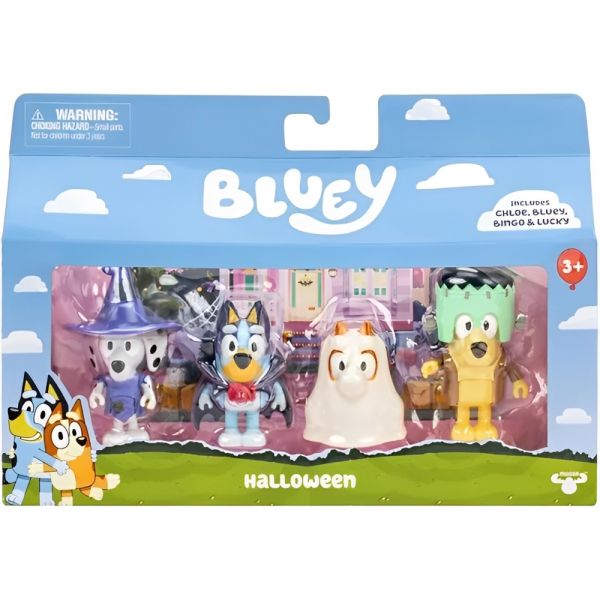 Set Muñecos Moose Toys Bluey Halloween MO17653 - 4 unidades