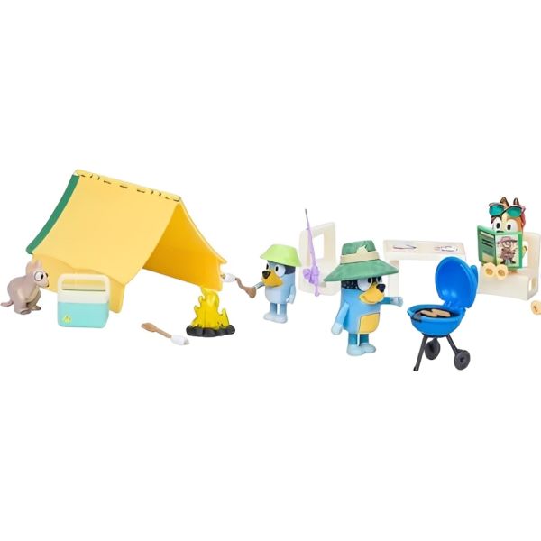 Set Moose Toys Bluey Camp Out - 15 piezas