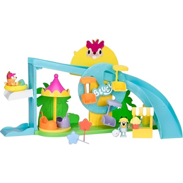 Set Moose Toys Bluey Ultimate Amusement Park - 9 piezas