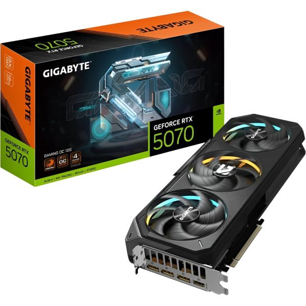 Placa de video Gigabyte GeForce RTX 5070 Gaming OC Edition 12 GB GDDR7 GV-N5070GAMING OC-12GD