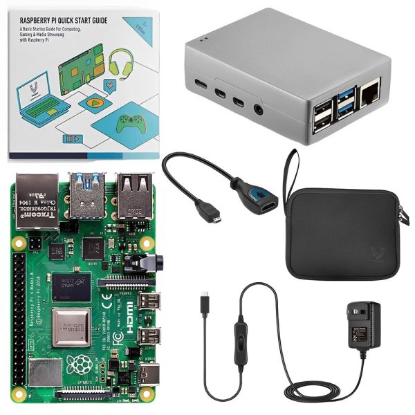 Mini PC Raspberry PI 4 Kit Starter Aluminiun 4 GB