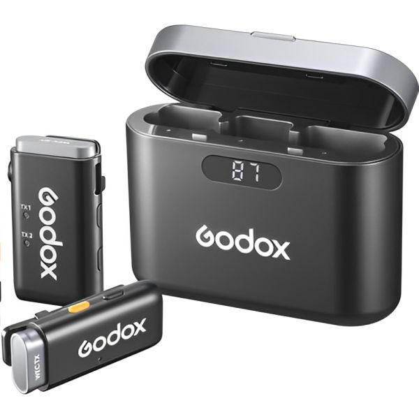 Sistema de Micrófono Godox WEC 2TX+1RX Inalámbrico