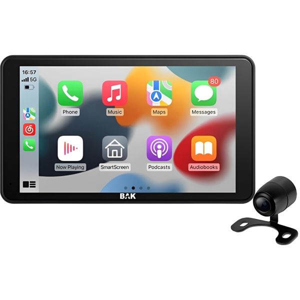 Central Multimedia BAK BK-CMP7 IPS HD 7" - Negro + Cámara Trasera