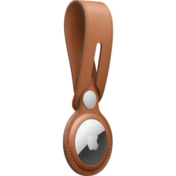 Estuche Protector Apple para AirTag Leather Loop MX4A2ZM/A - Saddle Brown