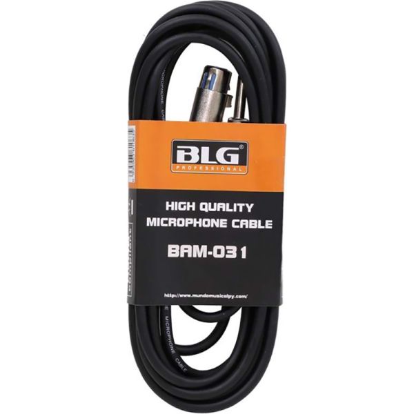 Cable BLG XLR para Micrófono BAM-031 XLR/P10 - 10 Metros